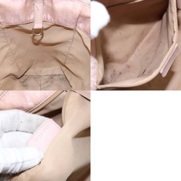 DIOR Trotter Canvas Tote Bag Pink Silver - Picture 12 of 12